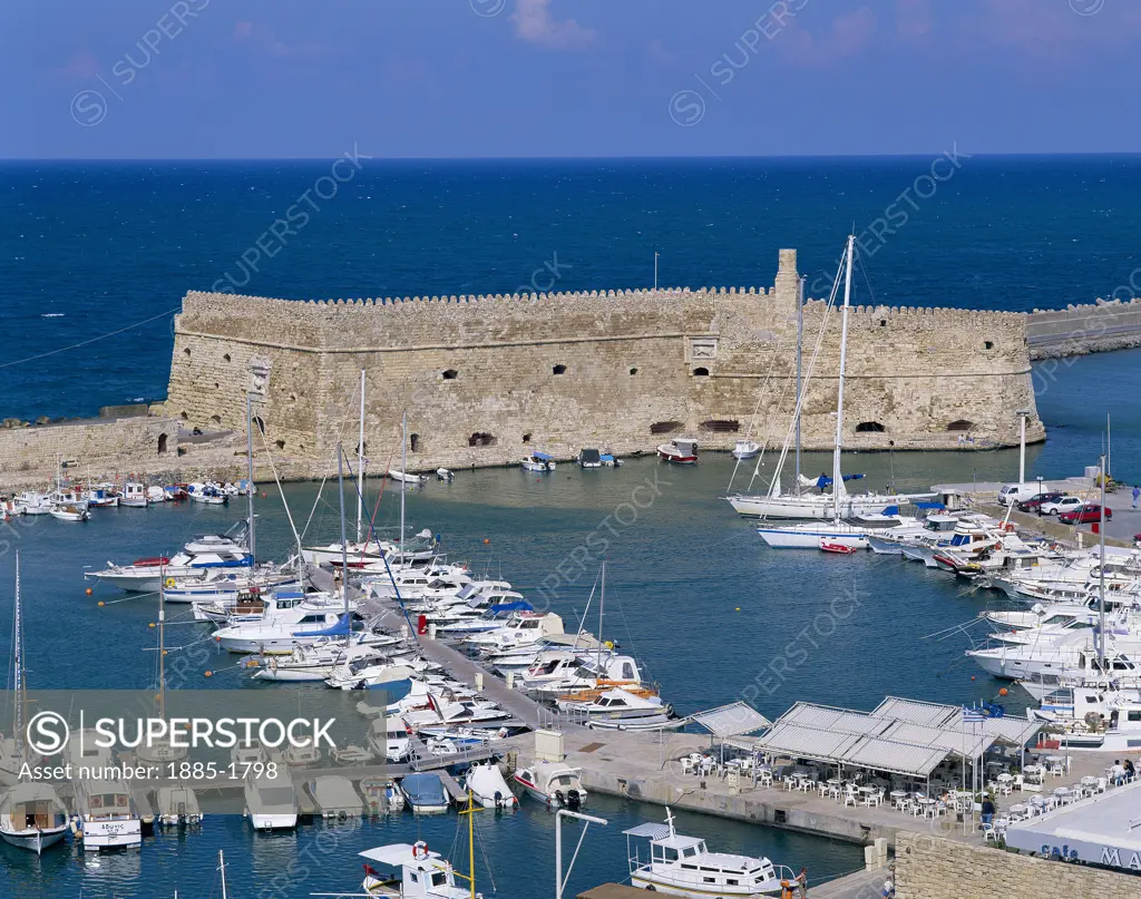 Greek Islands, Crete, Irakleion, The Venetian Rocca Al Mare Fortress
