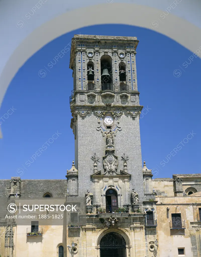 Spain, Andalucia, Arcos De La Frontera, Iglesia De Santa Maria