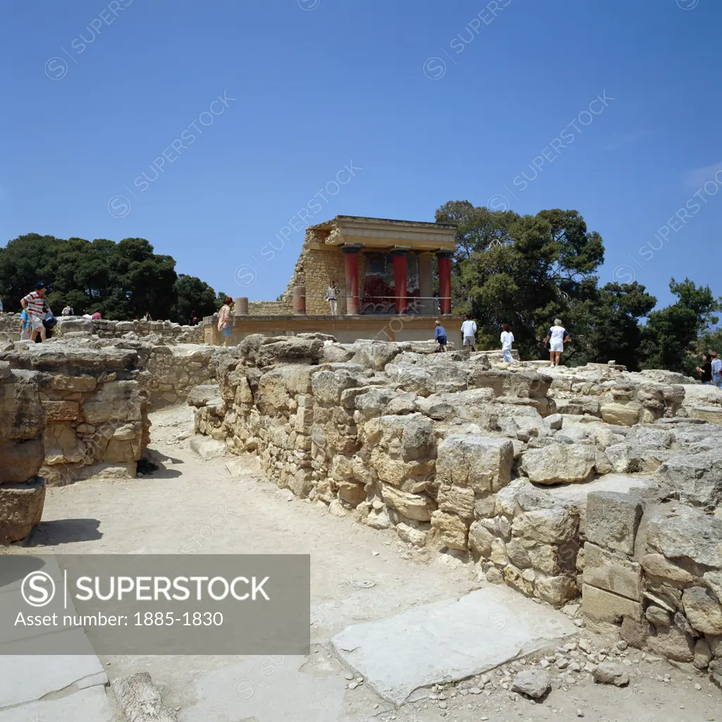 Greek Islands, Crete, Knossos, Palace of Knossos
