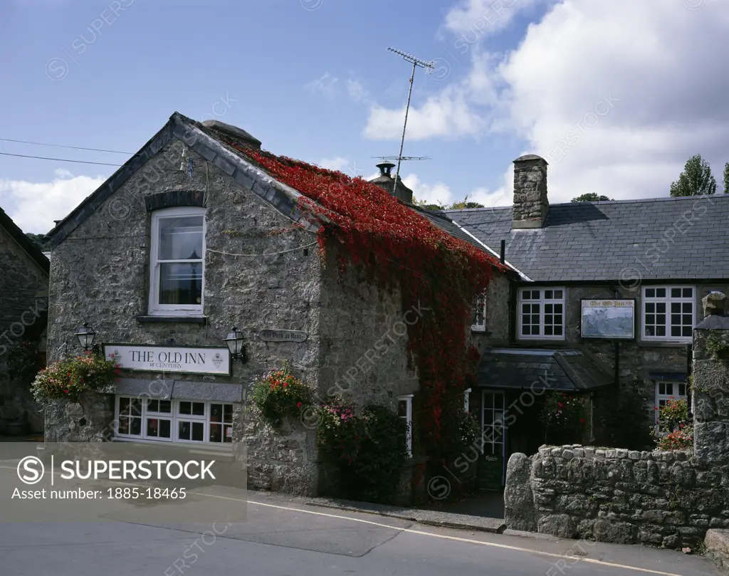 UK - England, Devon, Widecombe-in-the-Moor, The Old Inn pub