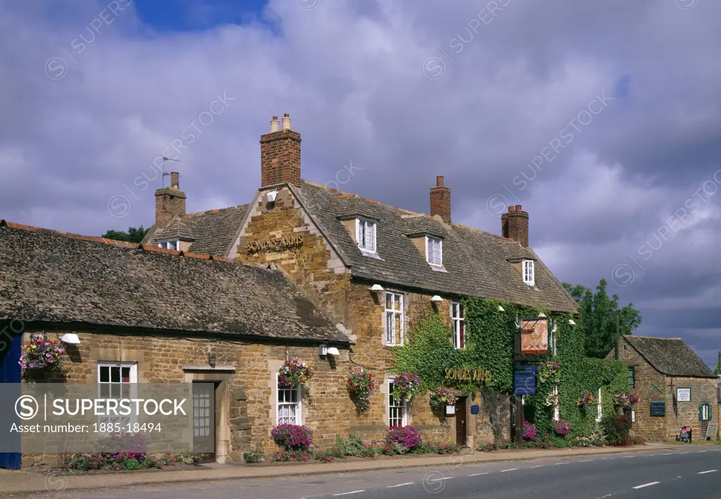 UK - England, Northamptonshire, Rockingham, The Sondes Arms pub