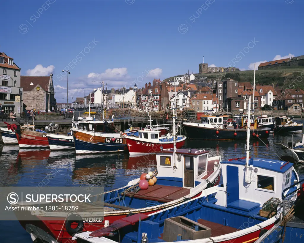 UK - England, Yorkshire, Whitby, Harbour scene
