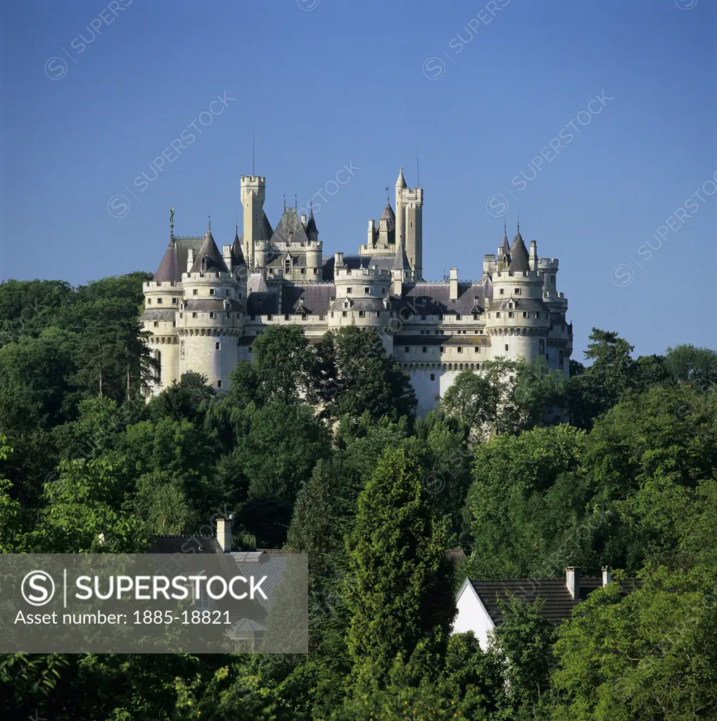 France, Picardy, Compiegne - near, Medieval chateau at Pierrefonds