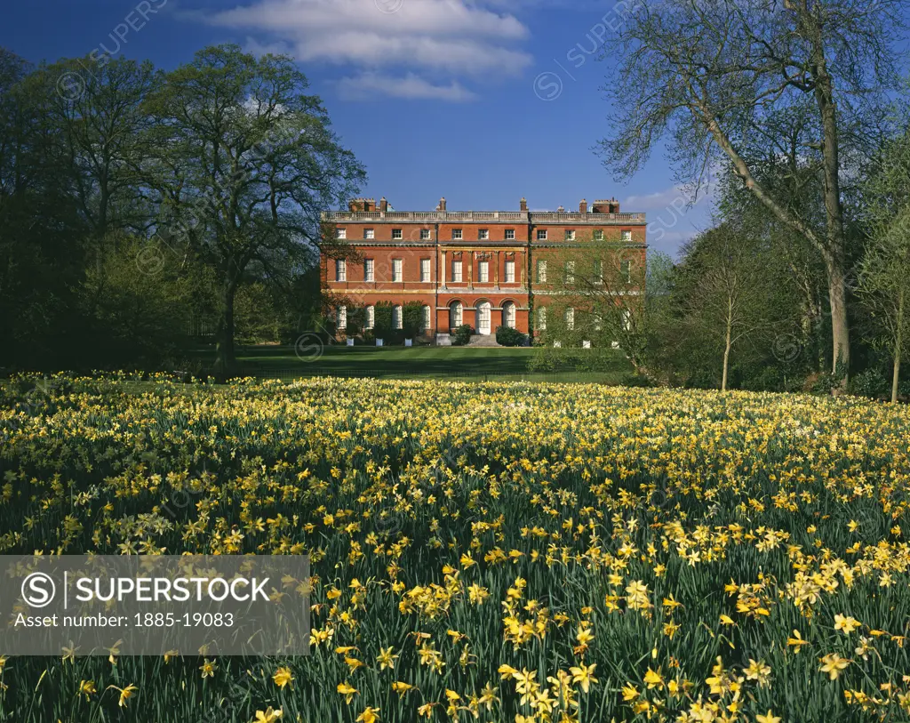 UK - England, Surrey, West Clandon, Historic Houses - Clandon House in spring