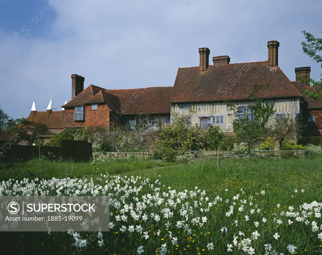 UK - England, East Sussex, Rye, Historic Houses - Great Dixter in spring