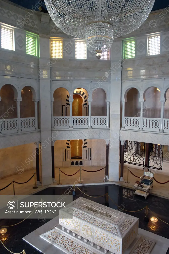 Tunisia, The Sahel, Monastir, Mausoleum of Habib Bourguiba - family tomb