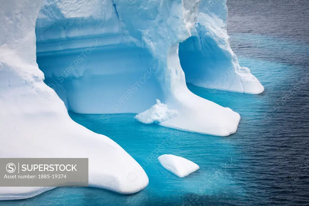 Antarctica, , Antarctic Peninsula, Iceberg - detail
