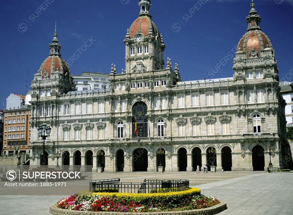 Spain, Galicia, La Coruna, Ayuntamiento (town Hall)