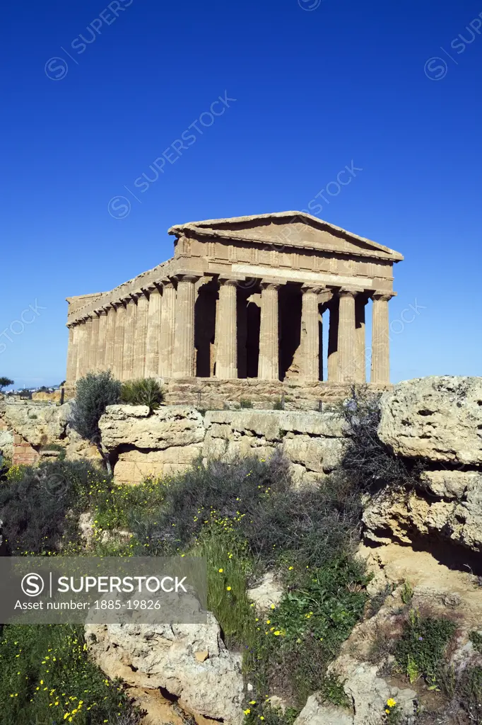 Italy, Sicily, Agrigento, Valley of the Temples - Temple of Concord