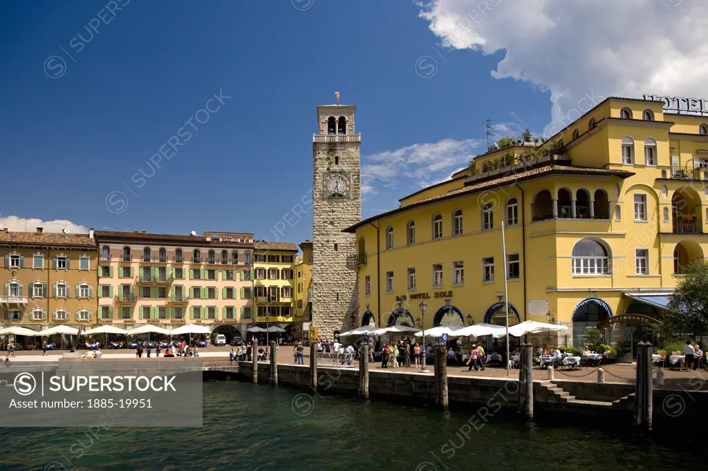 Italy, Lombardy - Lake Garda, Riva del Garda, Piazza Catena