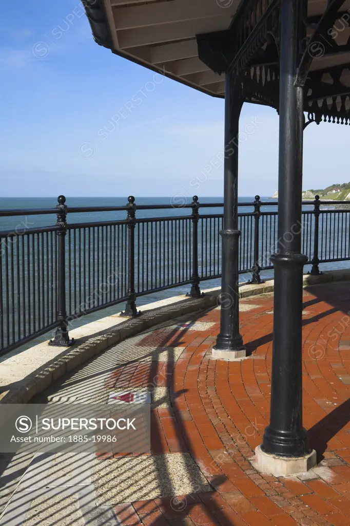 UK - England, Isle Of Wight, Ventnor, Circular bandstand on esplanade
