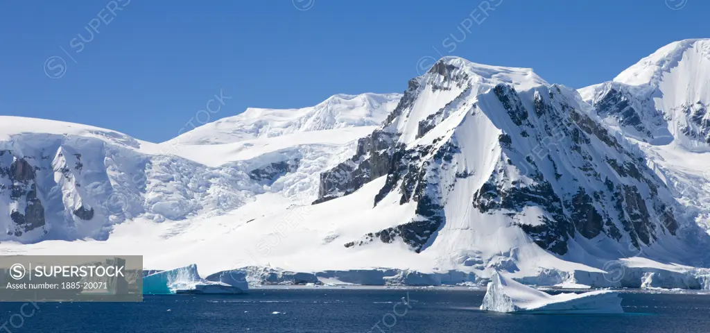 Antarctica, , Antarctic Peninsula, Mountains and icebergs