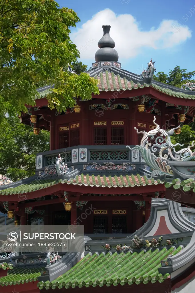 Singapore, , China Town, Thian Hock Keng Temple - Keng Teck Huay Pagoda
