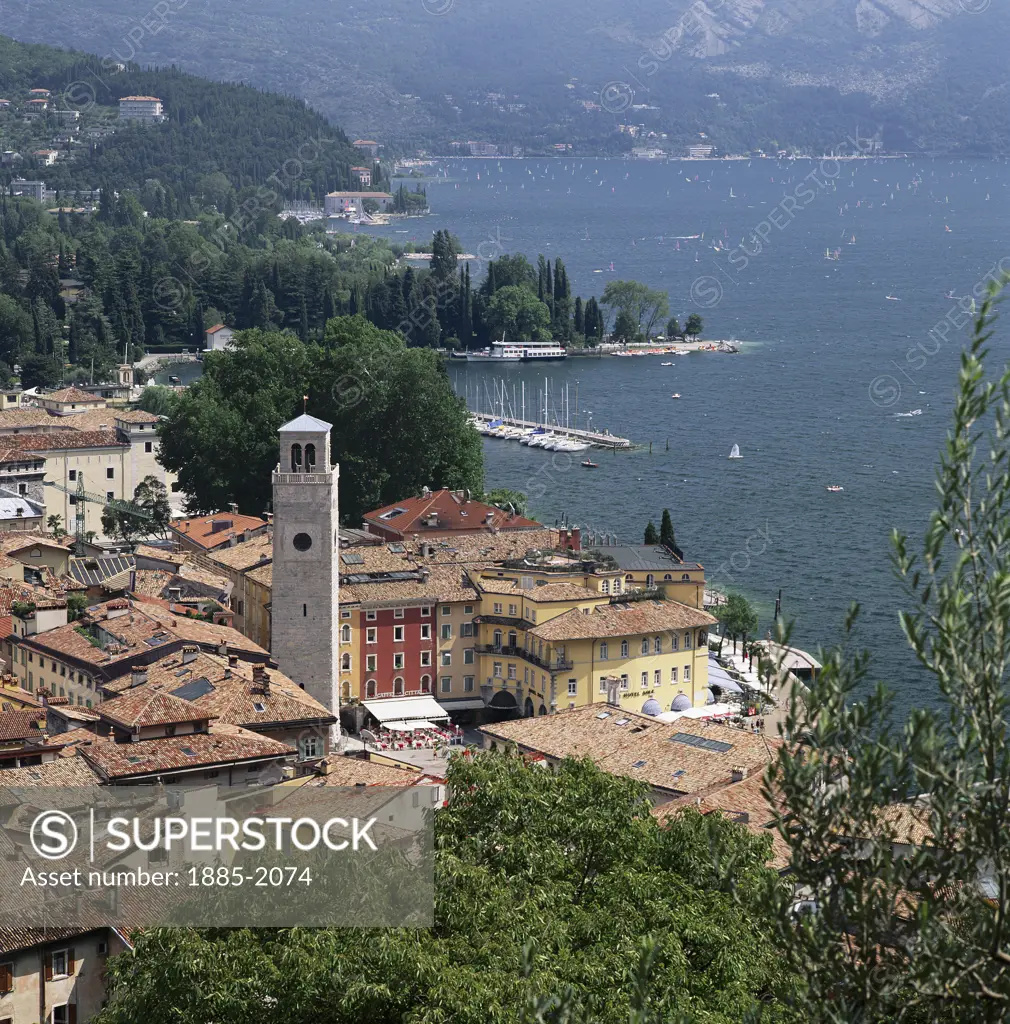 Italy, Lombardy - Lake Garda, Riva Del Garda, View of Lake from Town