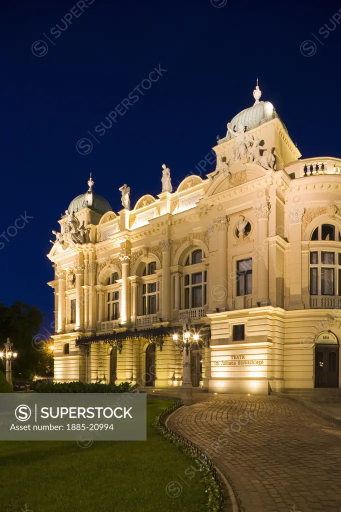 Poland, Krakow, The Slowackiego Theatre or Krakow Opera House built in 1893