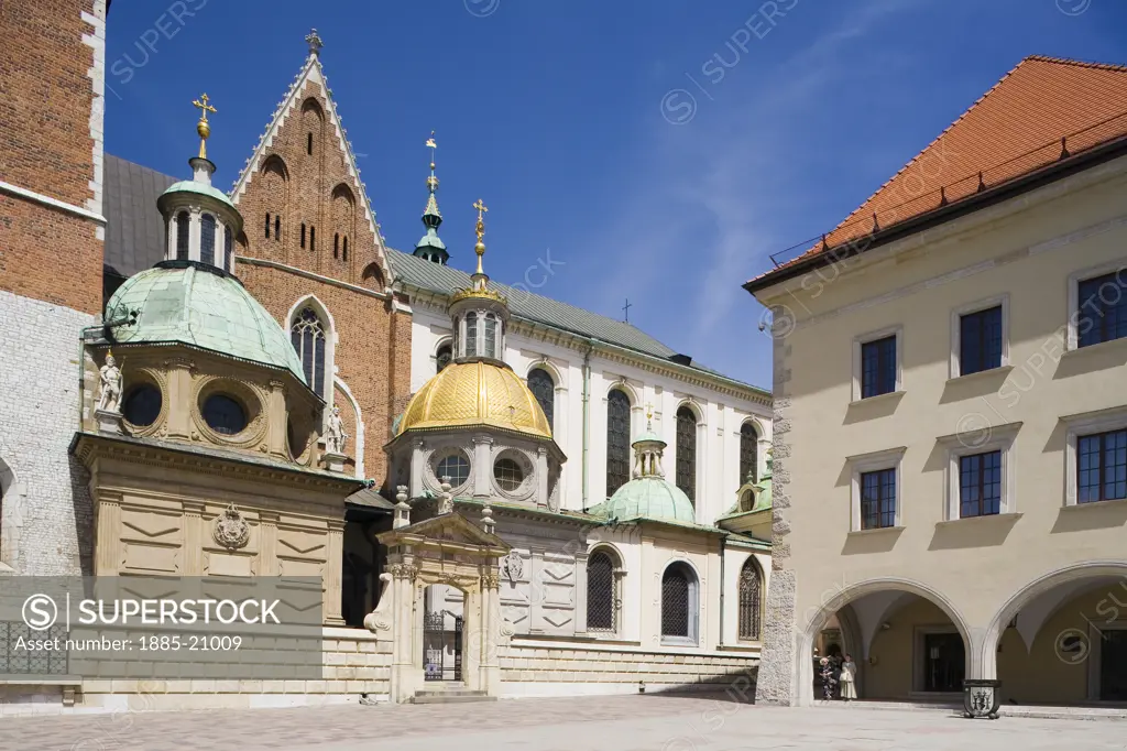 Poland, Krakow, The beautiful Wawel Cathedral