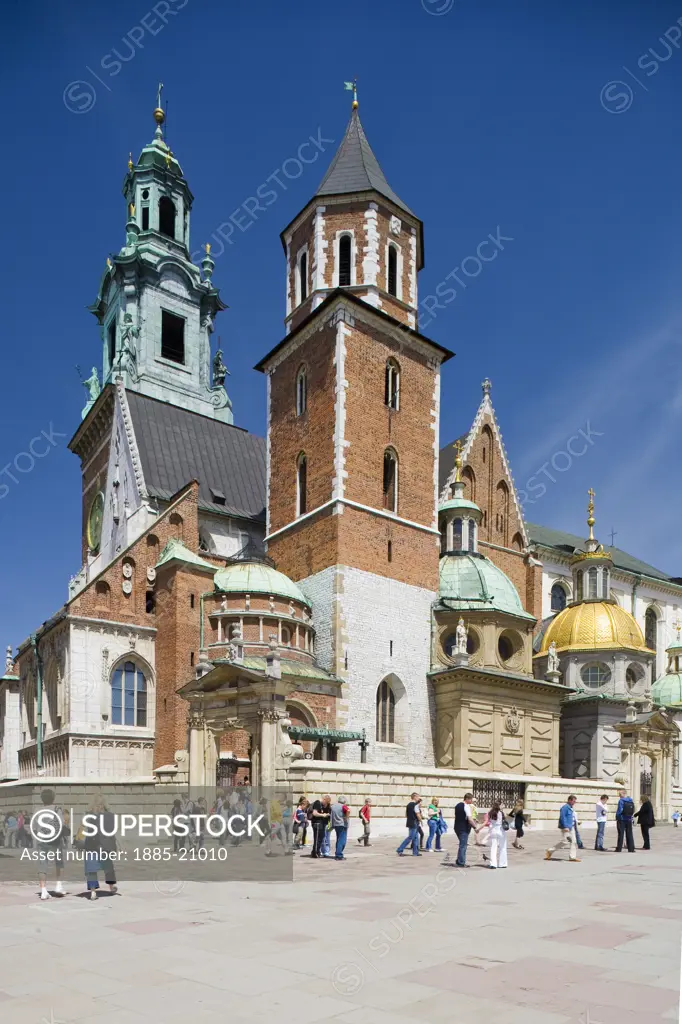 Poland, Krakow, The beautiful Wawel Cathedral