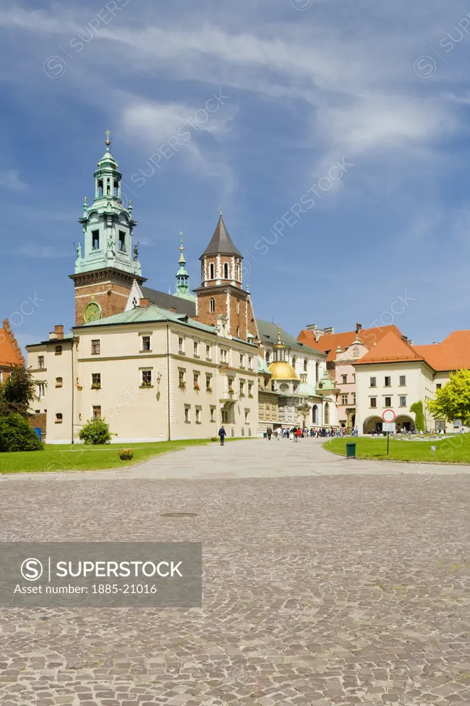 Poland, Krakow, The beautiful Wawel Cathedral