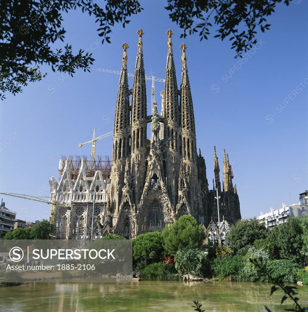 Spain, Catalunya, Barcelona, Sagrada Familia
