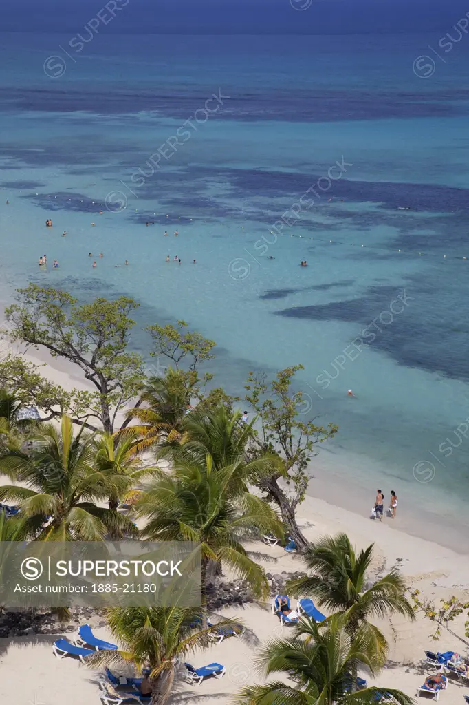 Caribbean, Jamaica, Ocho Rios, St Anns Bay and beach