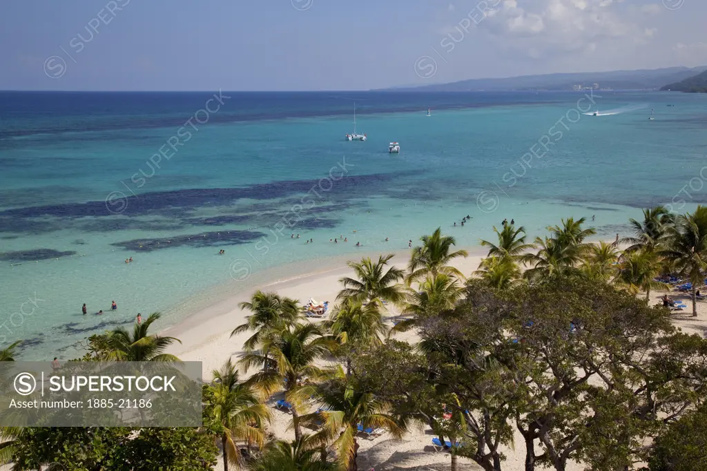 Caribbean, Jamaica, Ocho Rios, View over St Anns Bay