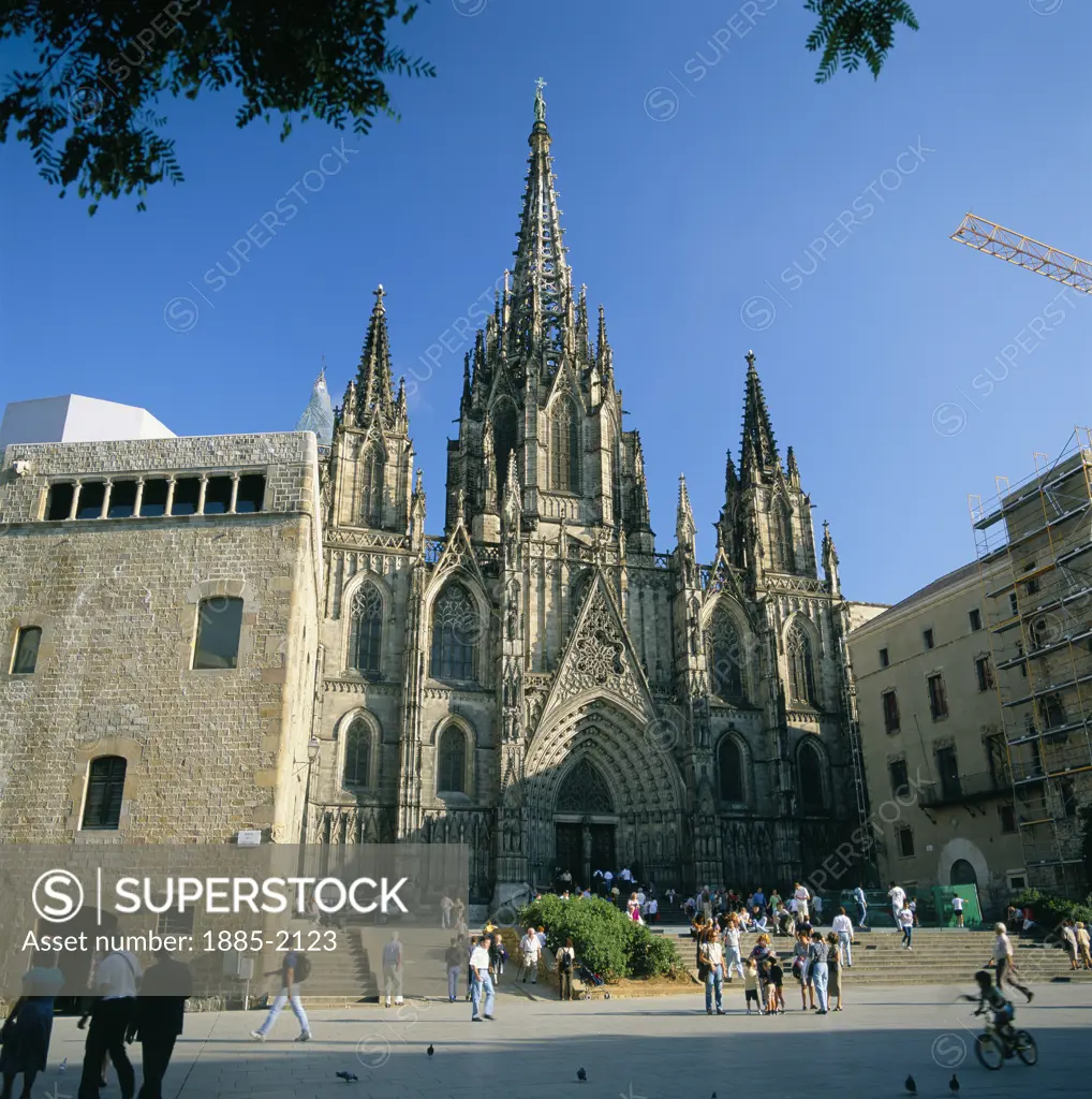 Spain, Catalunya, Barcelona, Gothic Cathedral