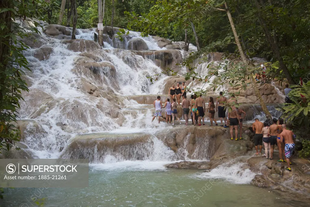 Caribbean, Jamaica, Ocho Rios, Dunns River Falls