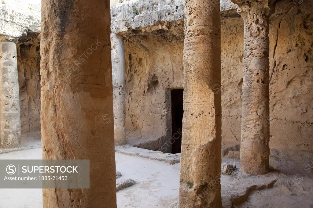 Cyprus, Paphos, Kato Paphos, Tombs of the Kings