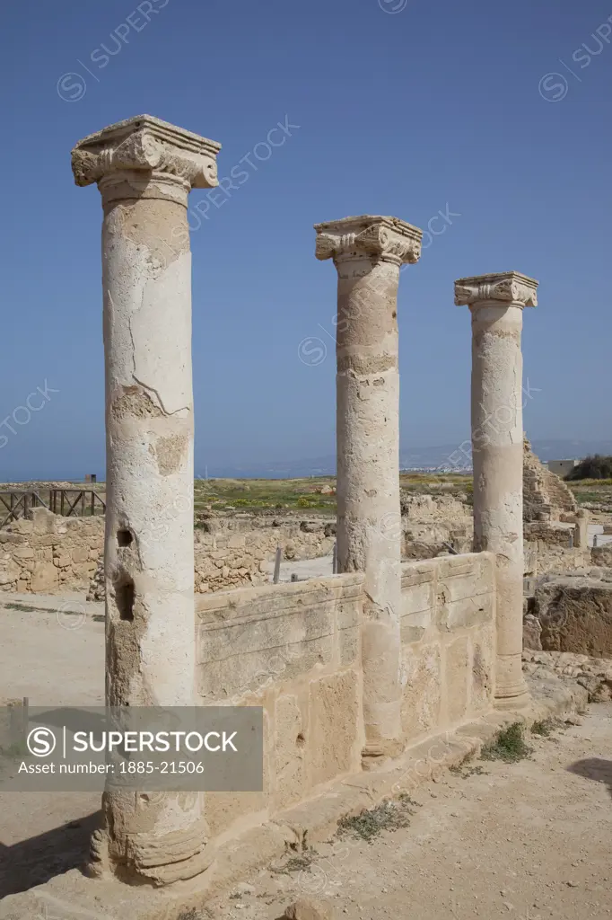 Cyprus, South Cyprus, Paphos, Roman Pillars