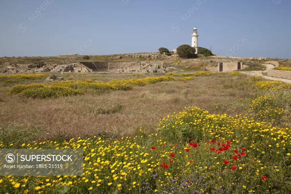 Cyprus, South Cyprus, Paphos, Odeon & Lighthouse