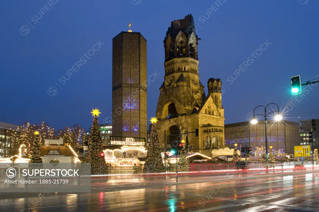 Germany, Berlin, Kurfurstendamm, Christmas Markets Kurfurstendamm Berlin Germany