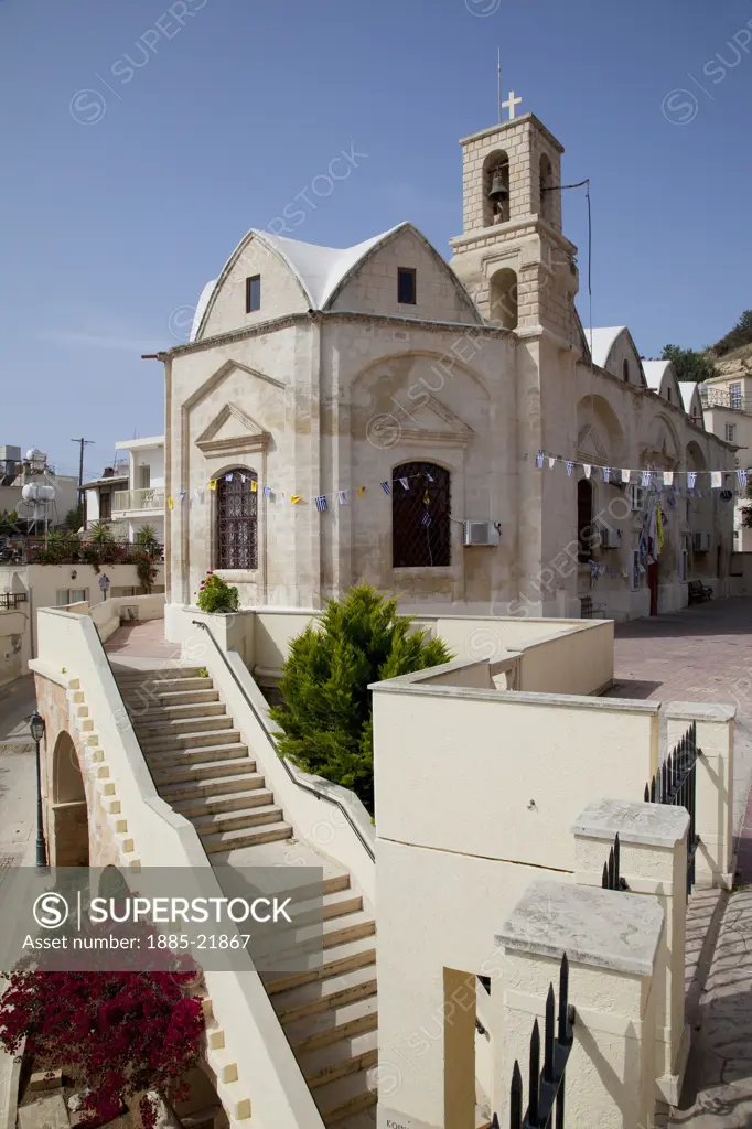 Cyprus, South Cyprus, Paphos, Cyprus. Pissouri; Village church