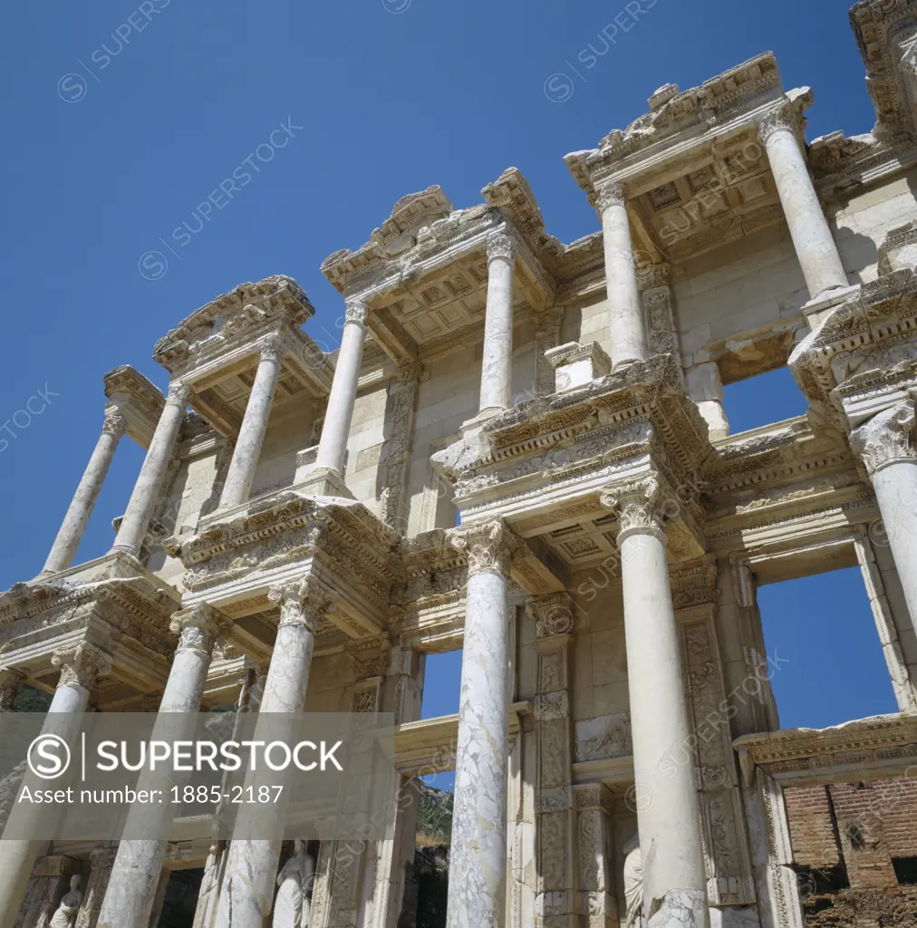 Turkey, Aegean, Ephesus, Library of Celsus
