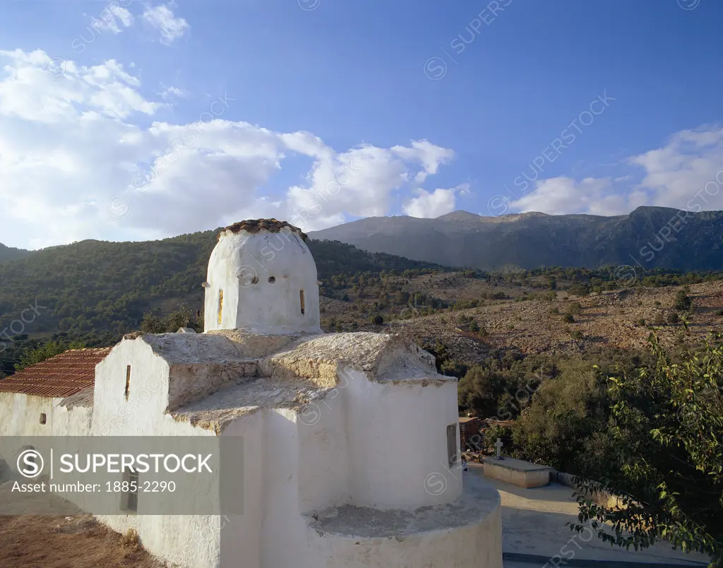 Greek Islands, Crete, Aradena Village, Church of Archangel Michael