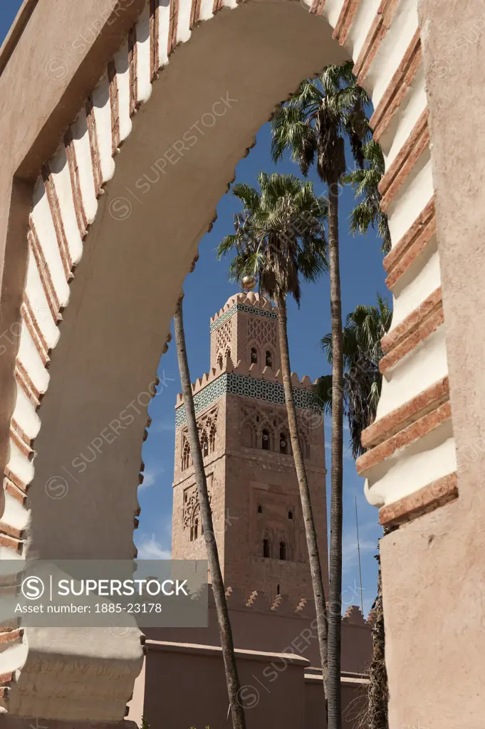 Morocco, Marrakech, Koutoubia Mosque Marrakech