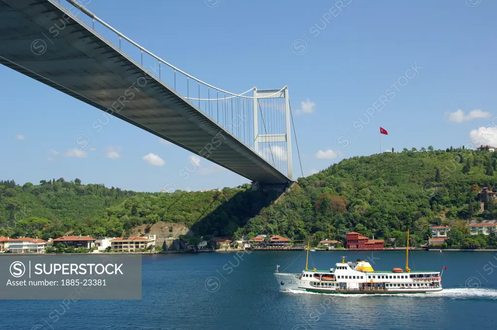 Turkey, Istanbul, Bosphorus straits between European & Asian part of Istanbul