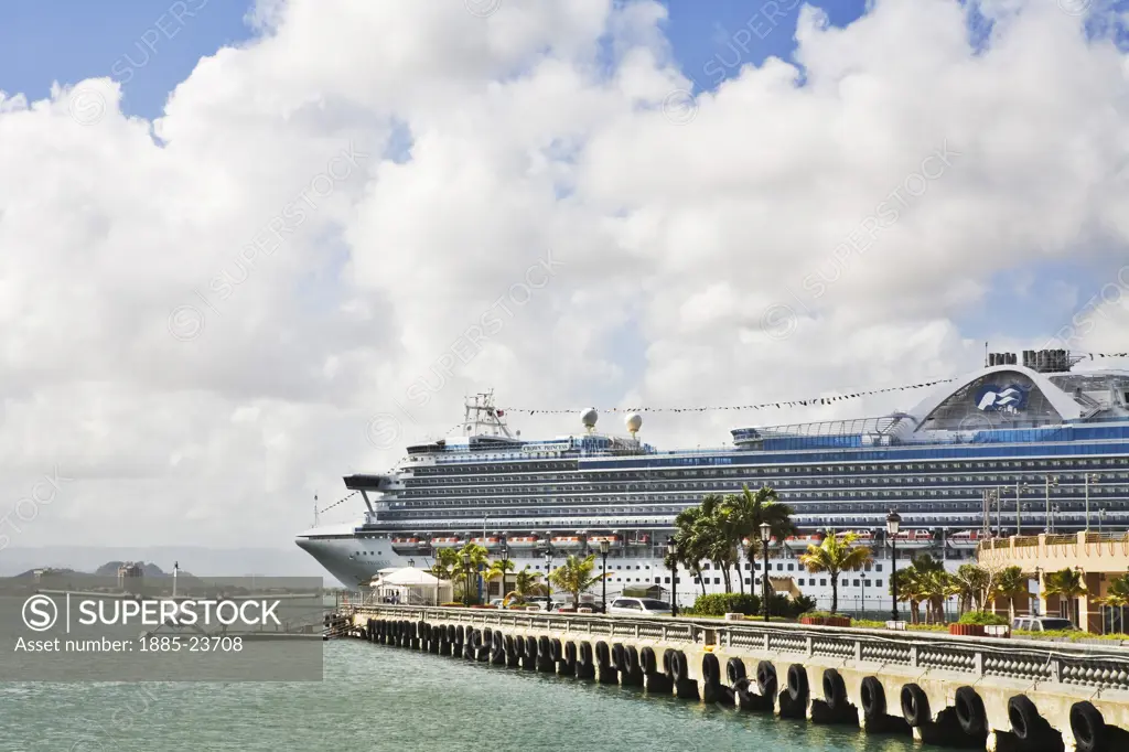 Caribbean, Puerto Rico, San Juan, Cruise terminal and seaplane base