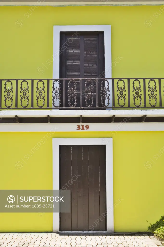 Caribbean, Puerto Rico, Dorado, Colourful house