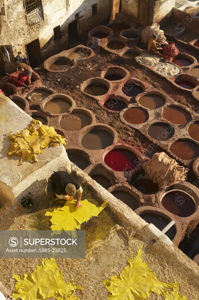 Morocco, Fez, The Tannery