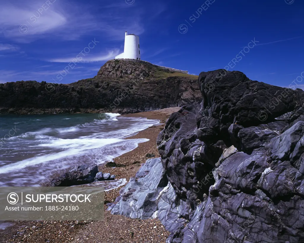 UK - Wales, Anglesey, Twr Mawr lighthouse on Llanddwyn Island