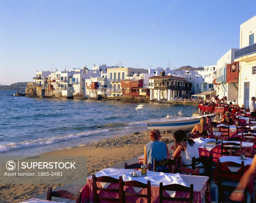 Greek Islands, Mykonos Island, Mykonos Town, Little Venice quarter