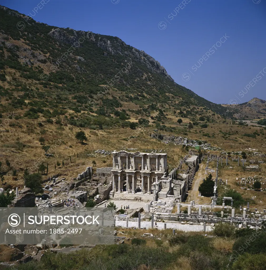Turkey, Aegean, Ephesus, Celcus Library
