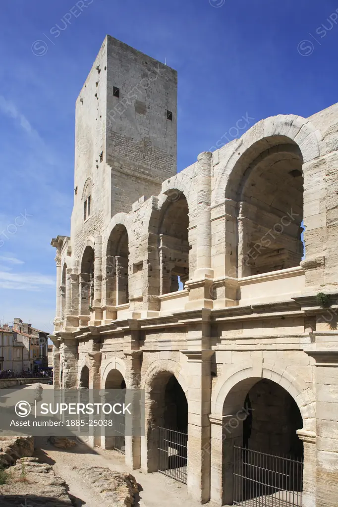 France, Provence, Arles, Les Arenes - amphitheatre