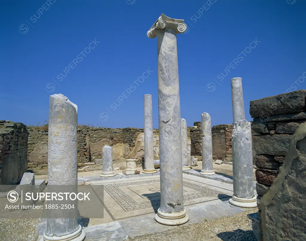 Greek Islands, Delos Island, , The House of Dionysus