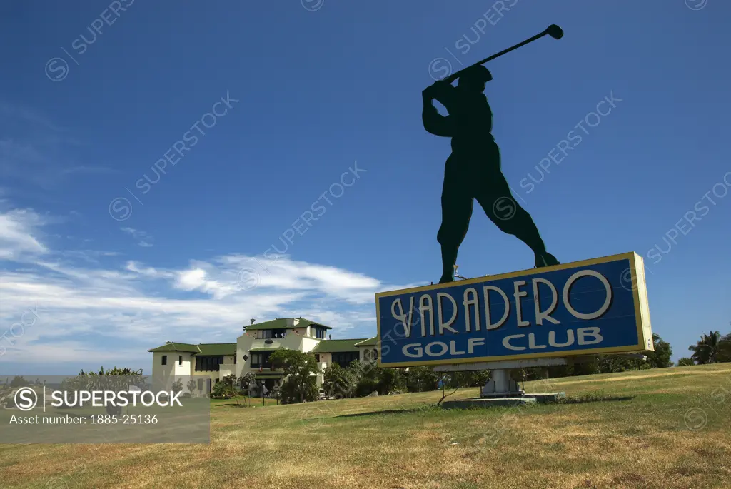 Caribbean, Cuba, Varadero, The entrance of Varadero Golf Club
