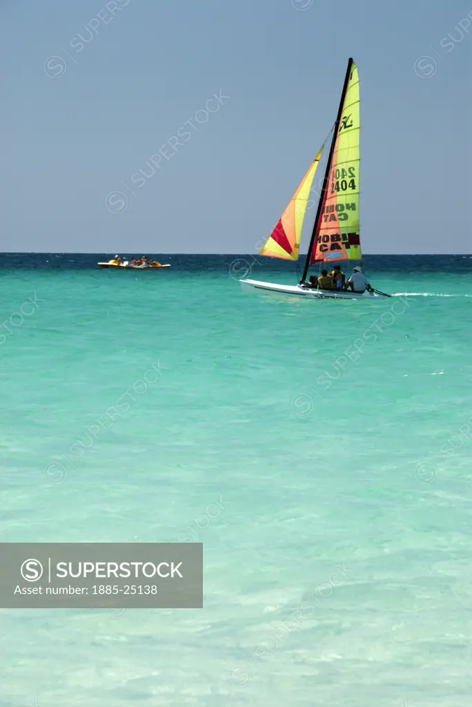 Caribbean, Cuba, Varadero, Water sports at Varadero Beach