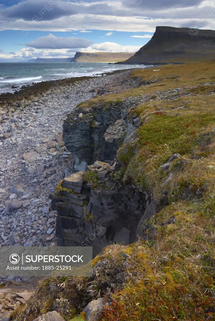 Iceland, Latrabjarg, Headlands of the West Fjords