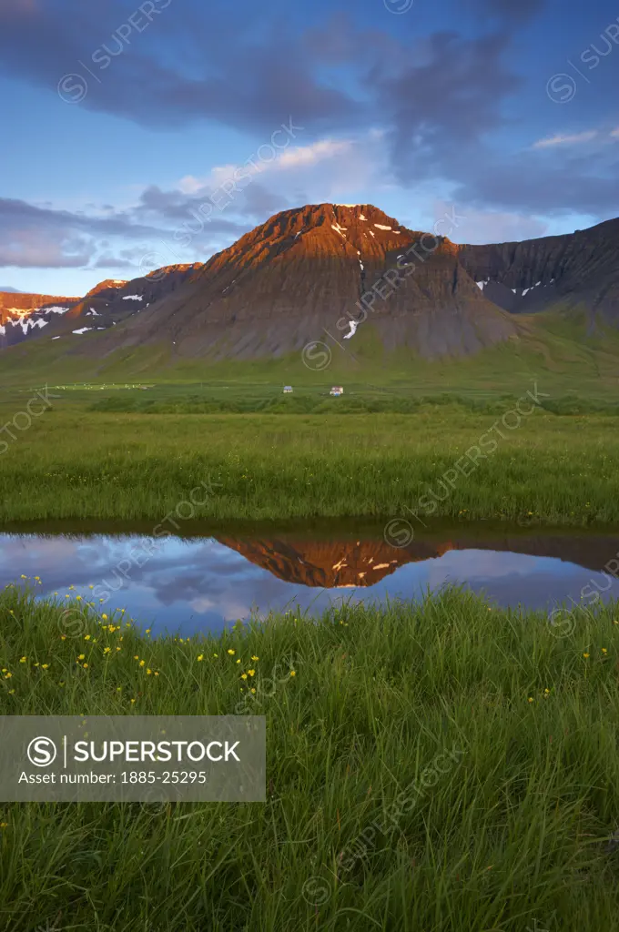 Iceland, Korpudalur, Scenery in the West Fjords
