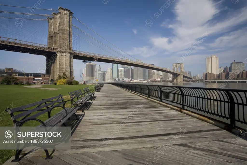 USA, New York State, New York, Brooklyn Bridge