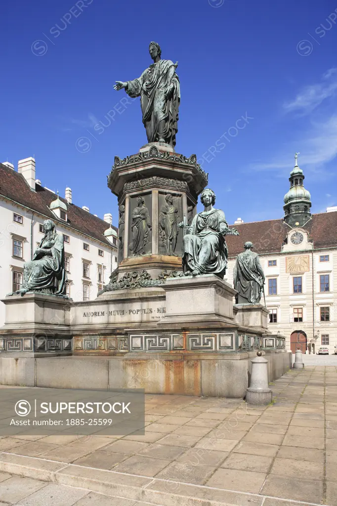 Austria, Vienna, Kaiser Franz I statue